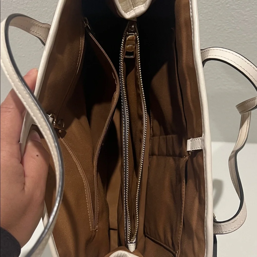 Coach Beige Signature Tote - Picture 4 of 11